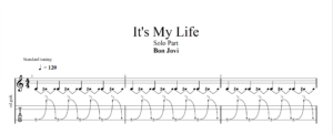 【TAB】Its my life Bon Jovi｜吉他 Solo 六線譜技巧解析版