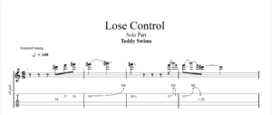 【TAB】Lose Control Teddy Swin｜吉他 Solo 六線譜技巧解析版