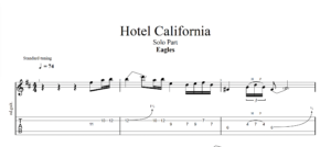 【TAB】加州旅館 老鷹合唱團｜吉他 Solo 六線譜技巧解析版