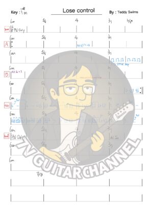 Lose Control - Teddy Swim 吉他譜 PDF 下載