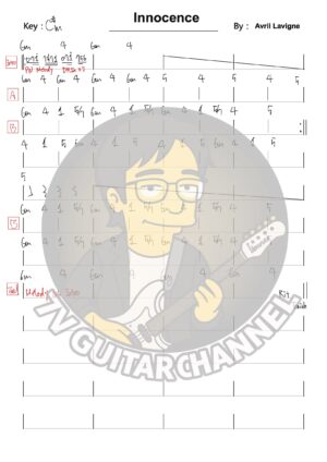 innocence - Avril Lavigne 吉他譜 PDF 下載