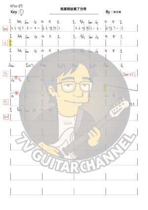 就算我放棄了世界 - 鄭宜農 吉他譜 PDF 下載